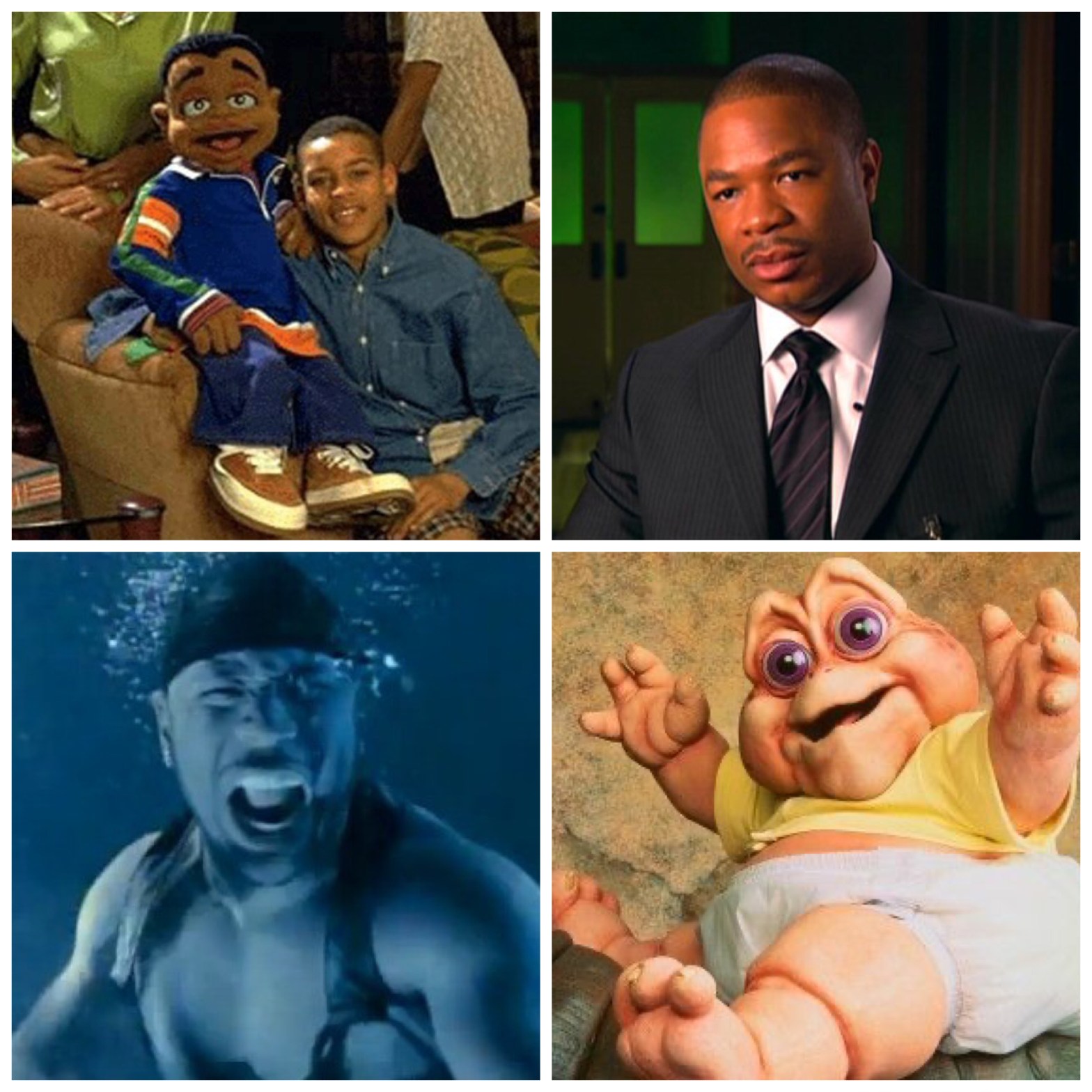 Cousin Skeeter. Xzibit. LL Cool J. The baby from Dinosaurs. This will all make sense once you've listened to the first episode.
