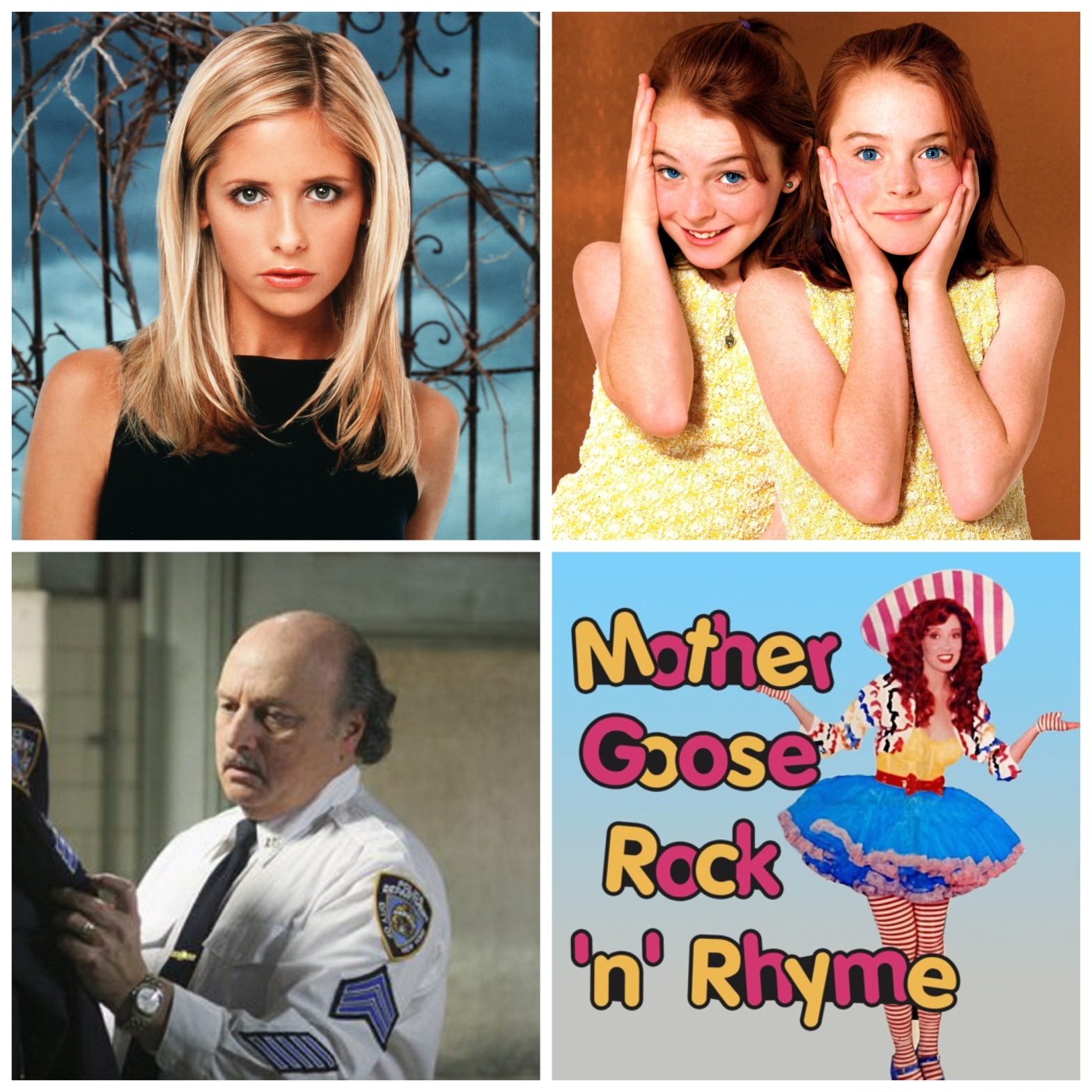 Sarah Michelle Gellar. Lindsay Lohan in The Parent Trap. The guy you think of when you hear NYPD Blue. And Shelley Duvall's Mother Goose Rock N Rhyme. All this will make sense when you listen to this week's podcast episode.