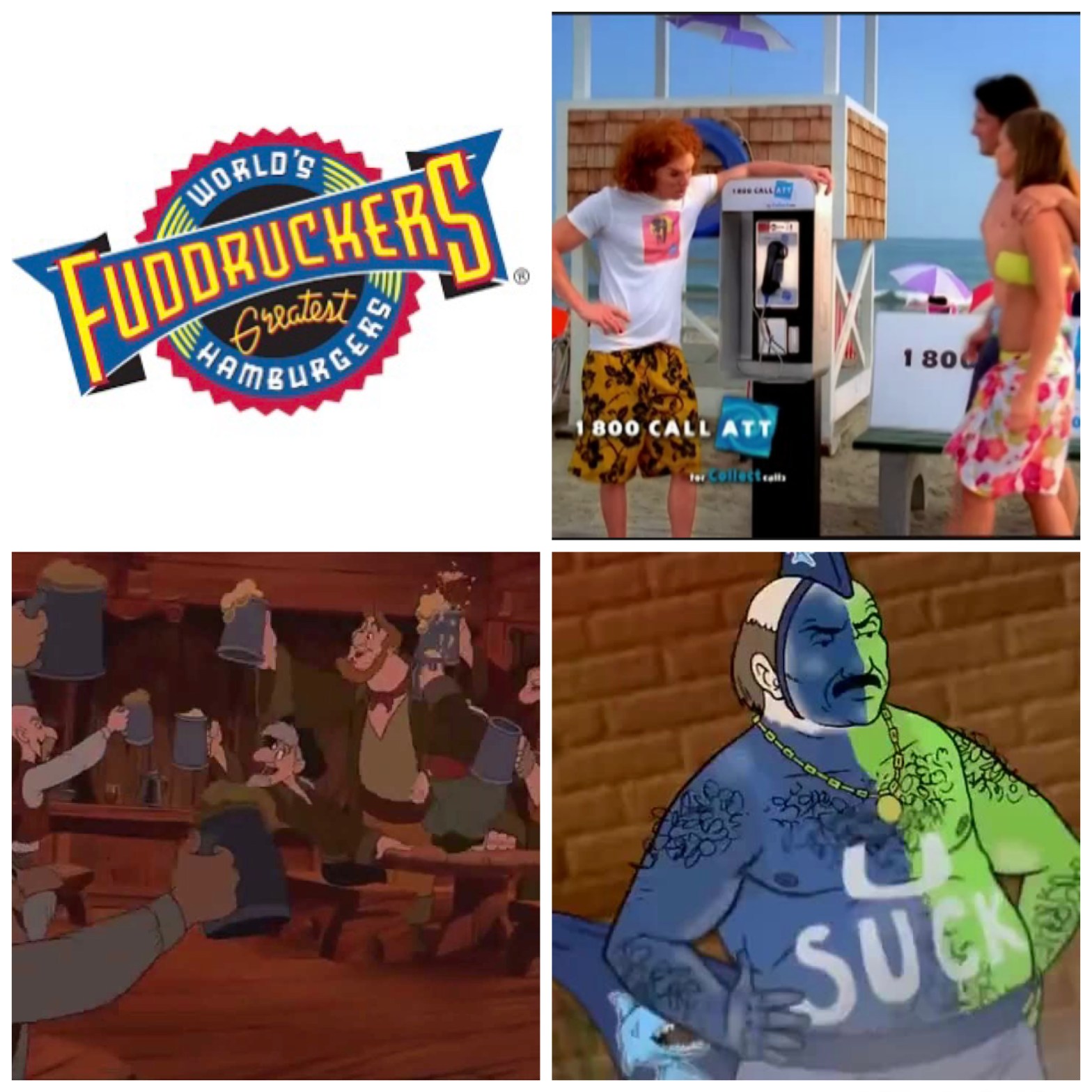 Fuddrucker's. Carrot Top is sponsored by ATT. No one bites like Gaston. And Carl from Aqua Teen Hunger Force.