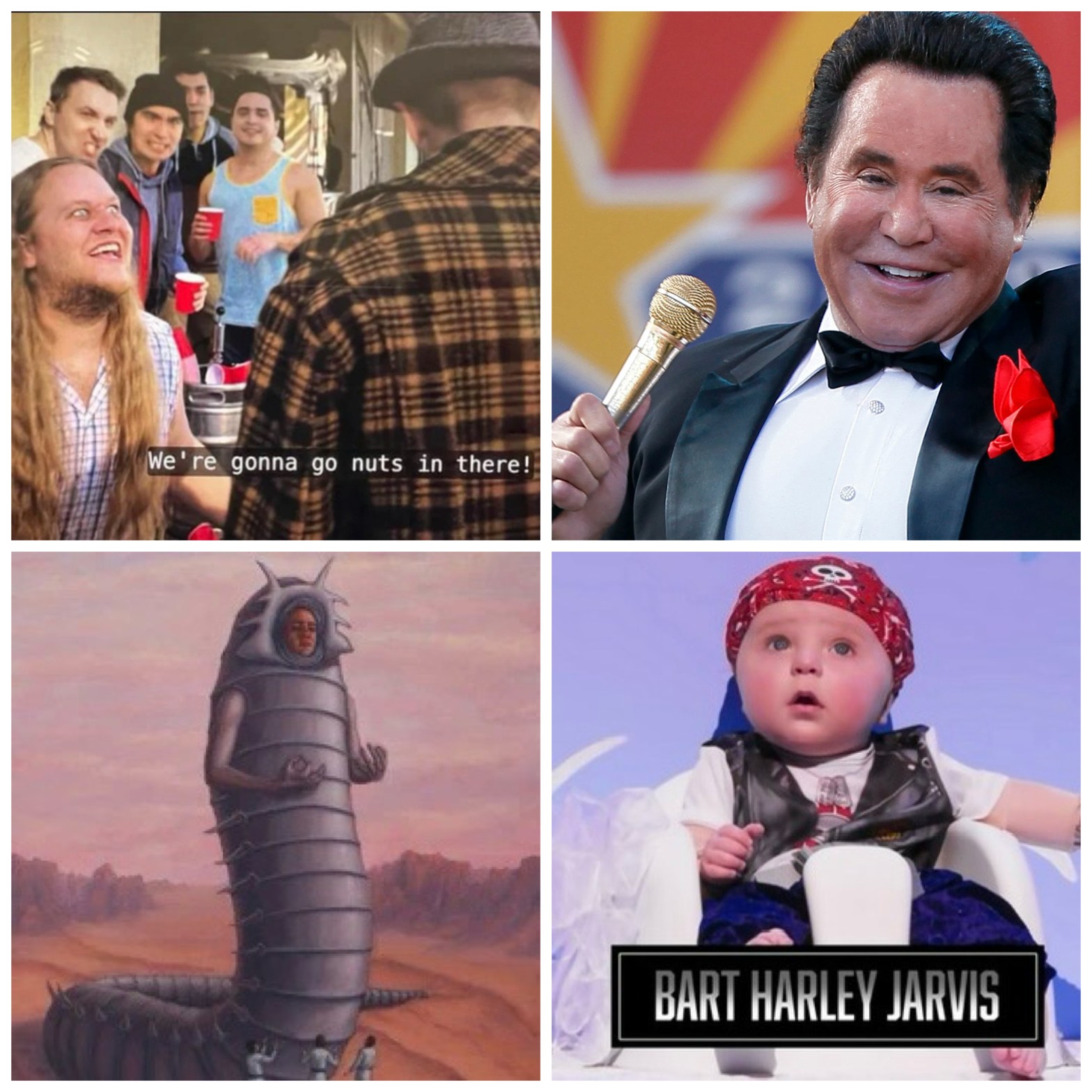 Some rowdy Frat Boys, Wayne Newton, a big ol’ worm, and Bart Harley Jarvis.